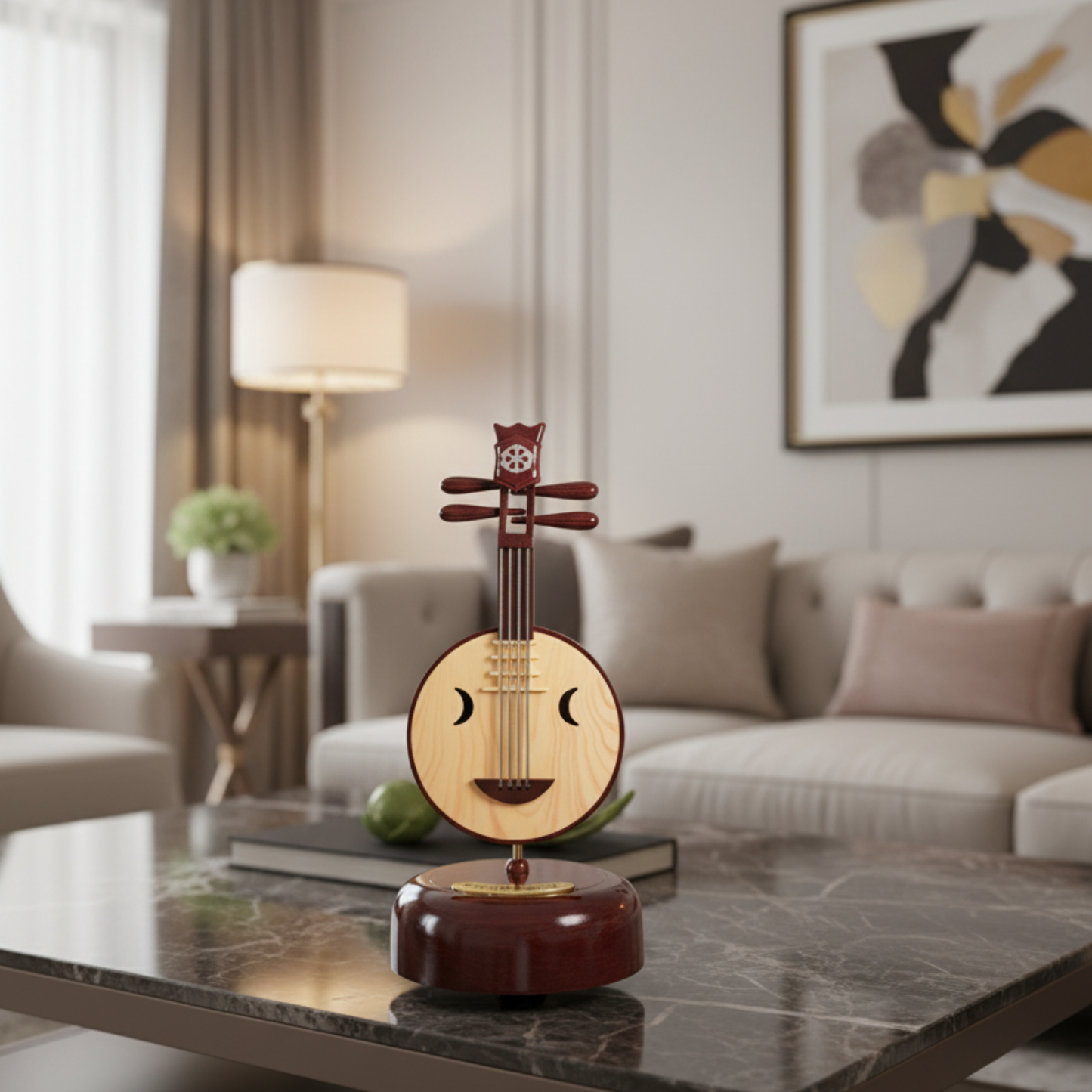 The "Eastern Harmony" Miniature Ruan Music Box