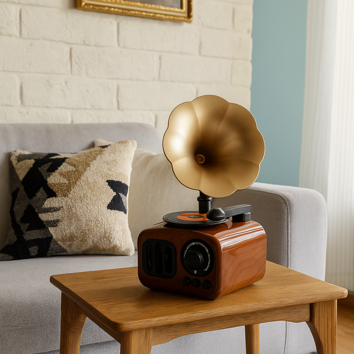 The "Acoustic Grand" Luxury Retro Gramophone Music Box