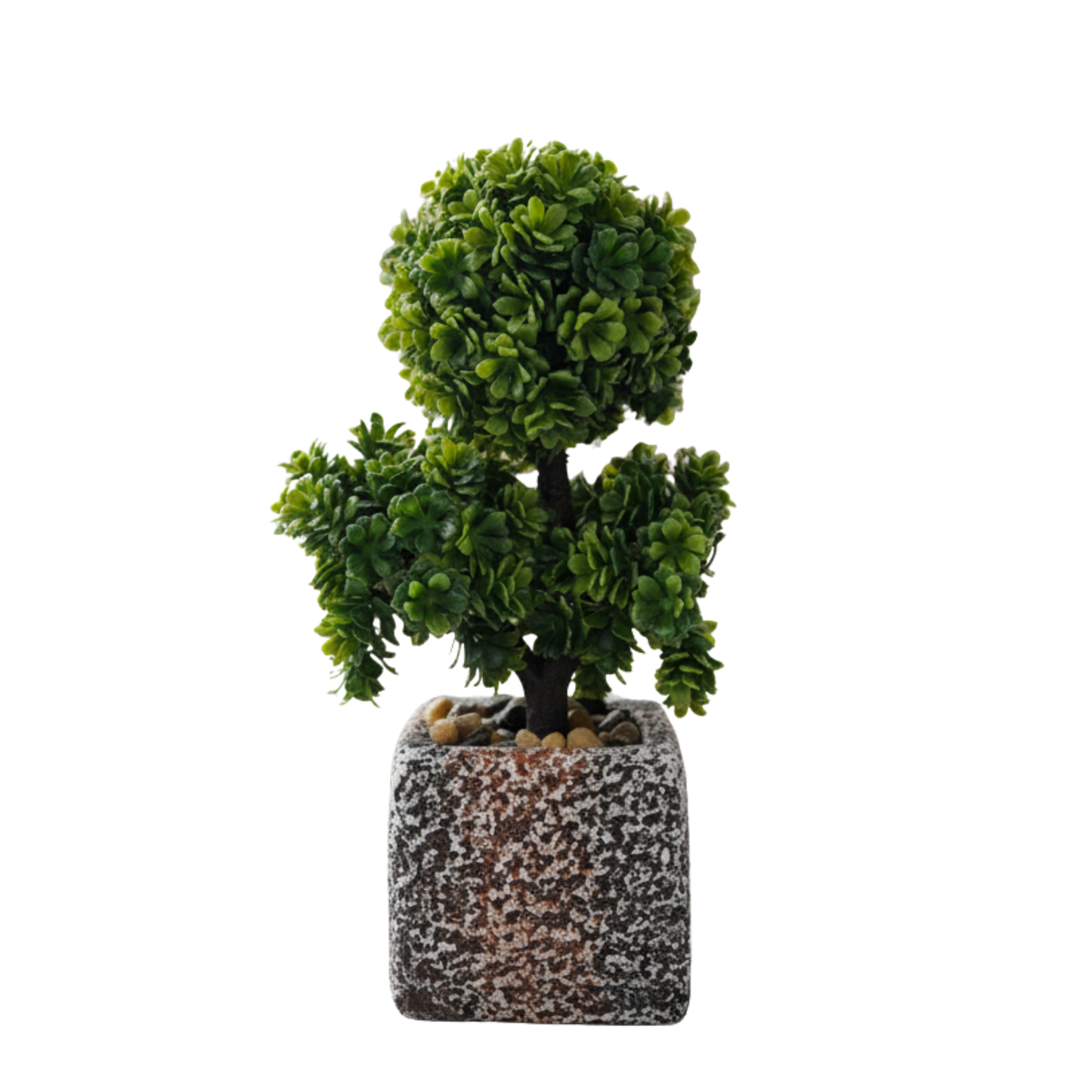 Exquisite Tiered Topiary Duo: Artisan Distressed Cachepots for Sculptural Luxe Decor