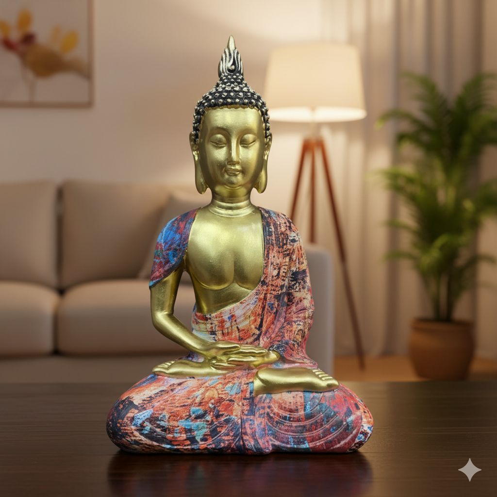 The Luminous Serenity Gilded Buddha