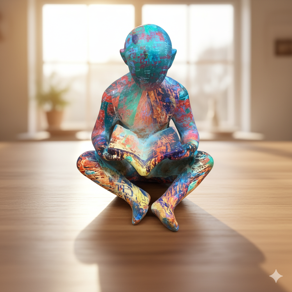 "Luminos" - The Abstract Reader Sculpture