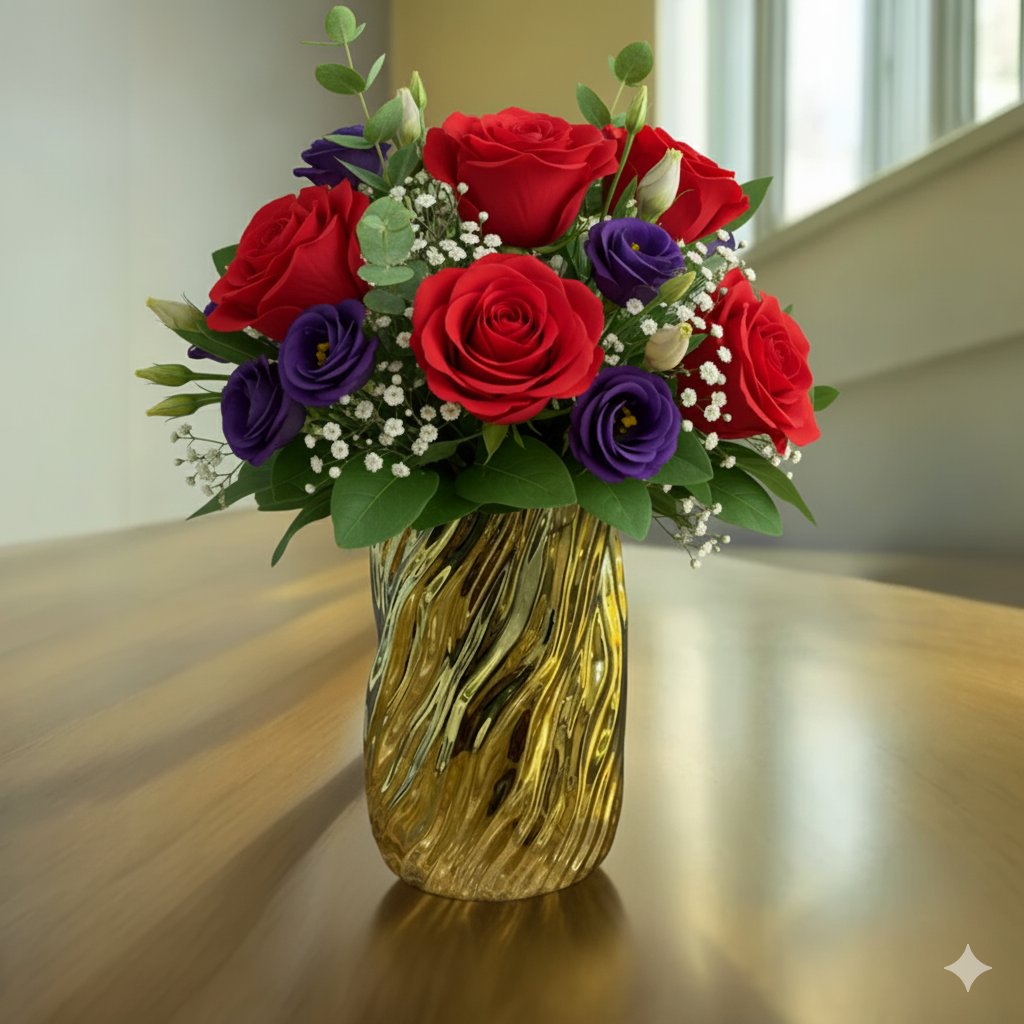 Radiant Aurelian Wave Ceramic Vase