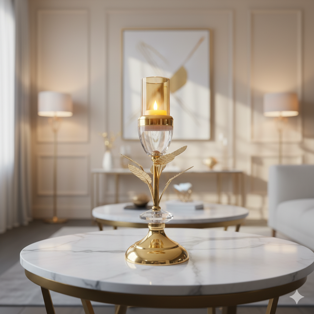 The "Ember Bloom" Luxury Candle Holder