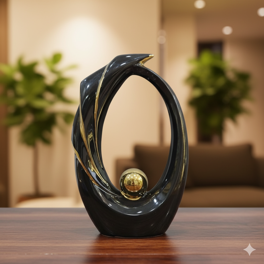 Dynamic Sphere Abstract Sculpture For Home Decor