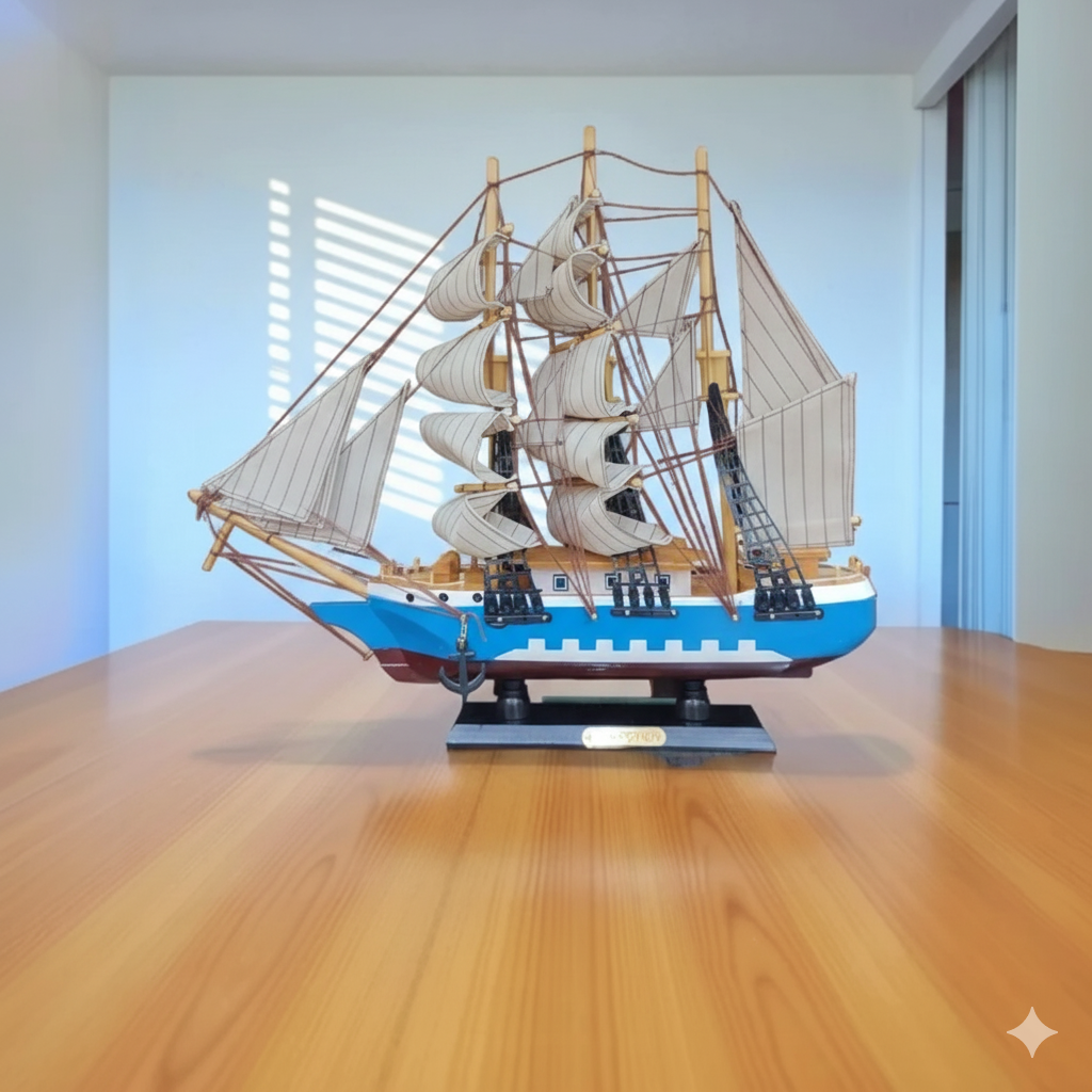 Regal Blue Clipper Ship Model