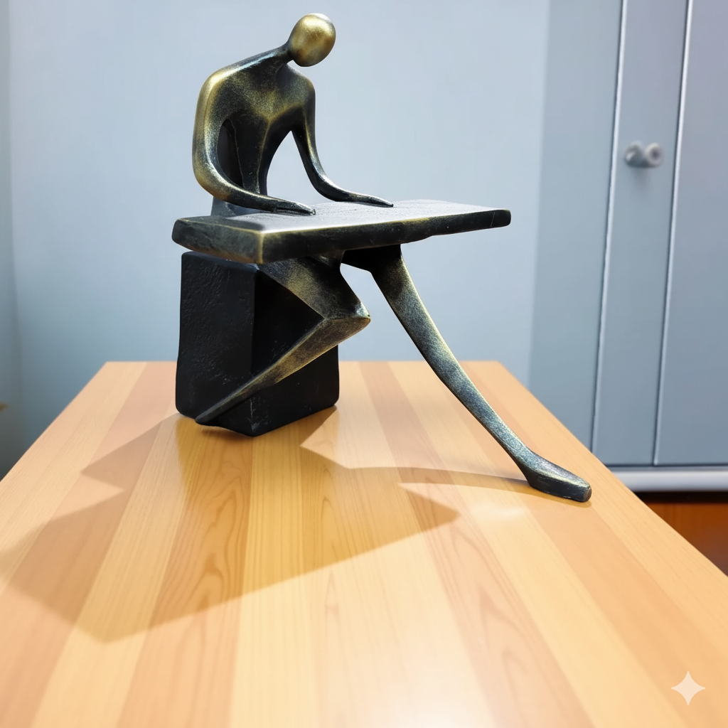 The Contemplative Pianist Figurine