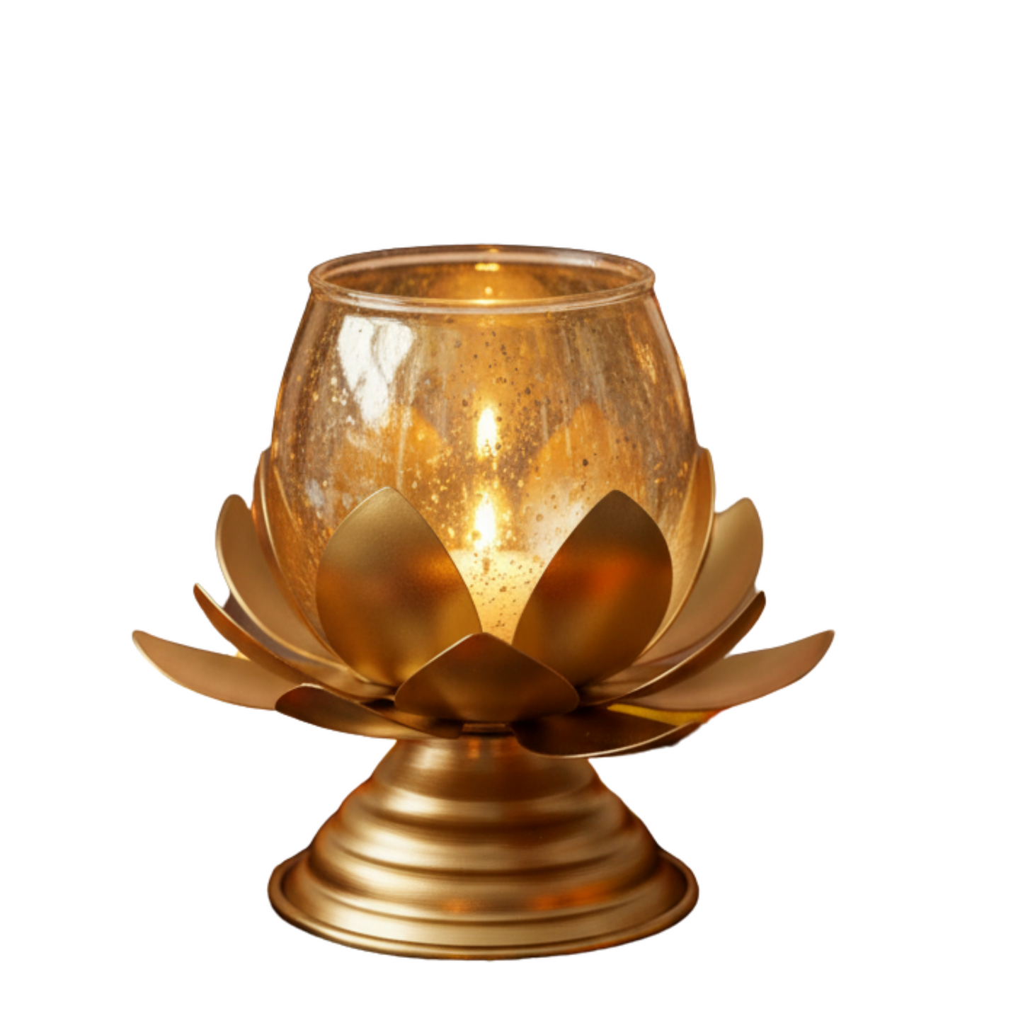 The Majestic "Golden Glow" Taper Candle Holder