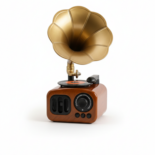 The "Acoustic Grand" Luxury Retro Gramophone Music Box