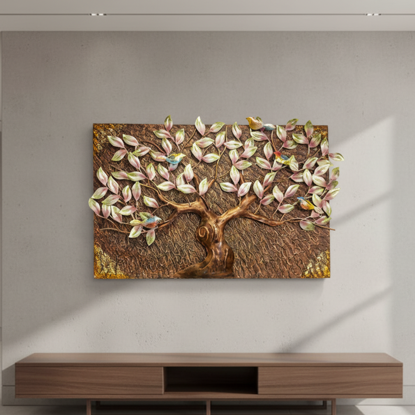 Opulent Three-Dimensional 'Tree of Life' Wall Art