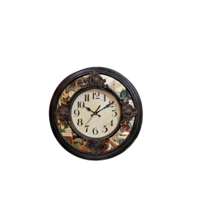 Victorian Baroque Mirror Wall Clock