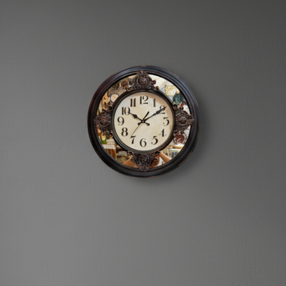 Victorian Baroque Mirror Wall Clock