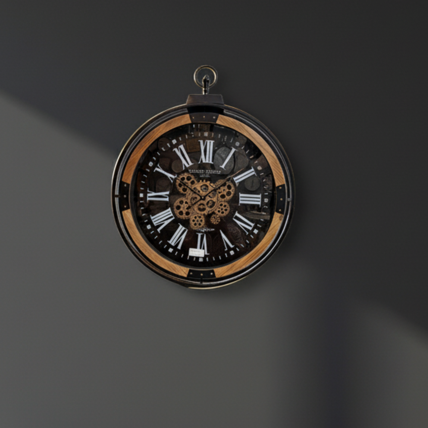 Executive Industrial Pocket Watch Wall Clock