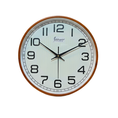 Executive Clarity Wood-Tone Wall Clock