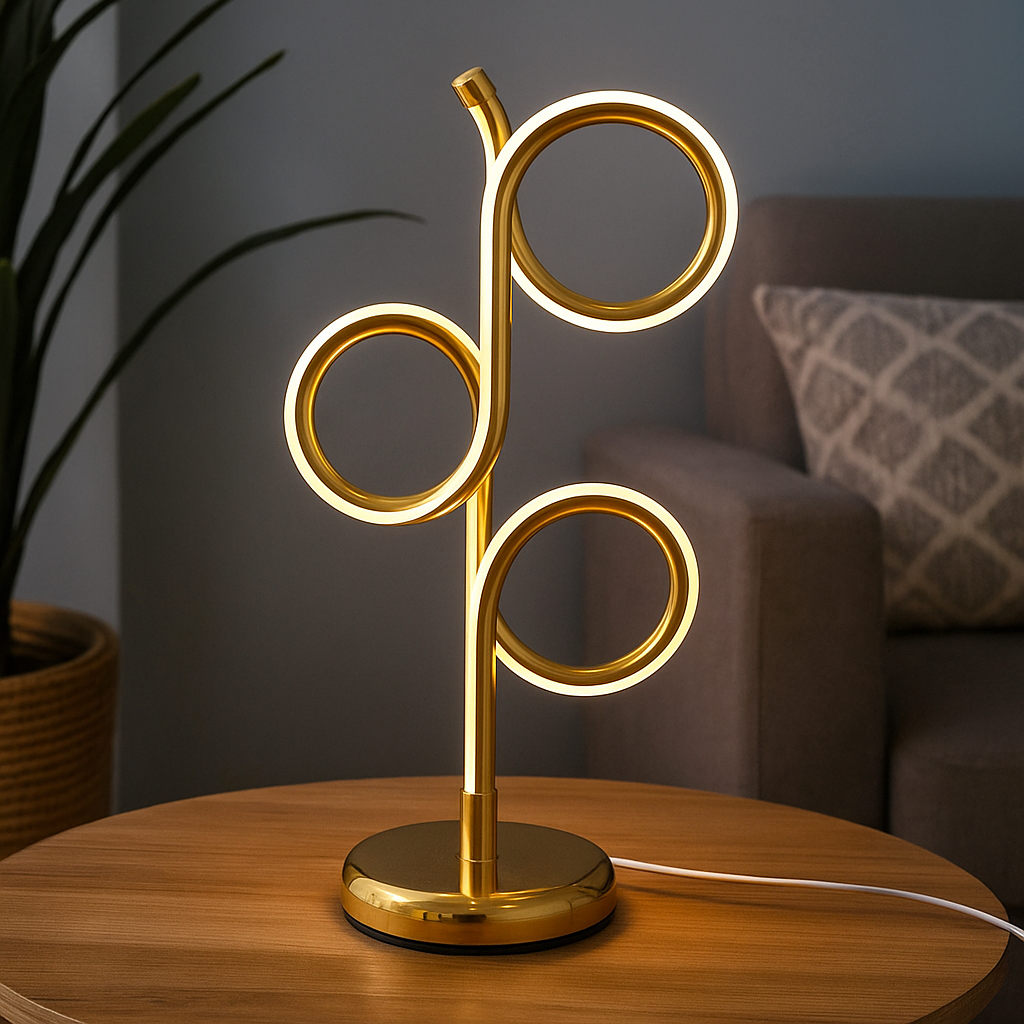 Infinity Loop LED Desk Lamp For Decor