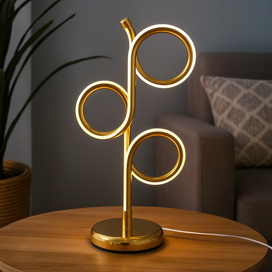 Infinity Loop LED Desk Lamp For Decor