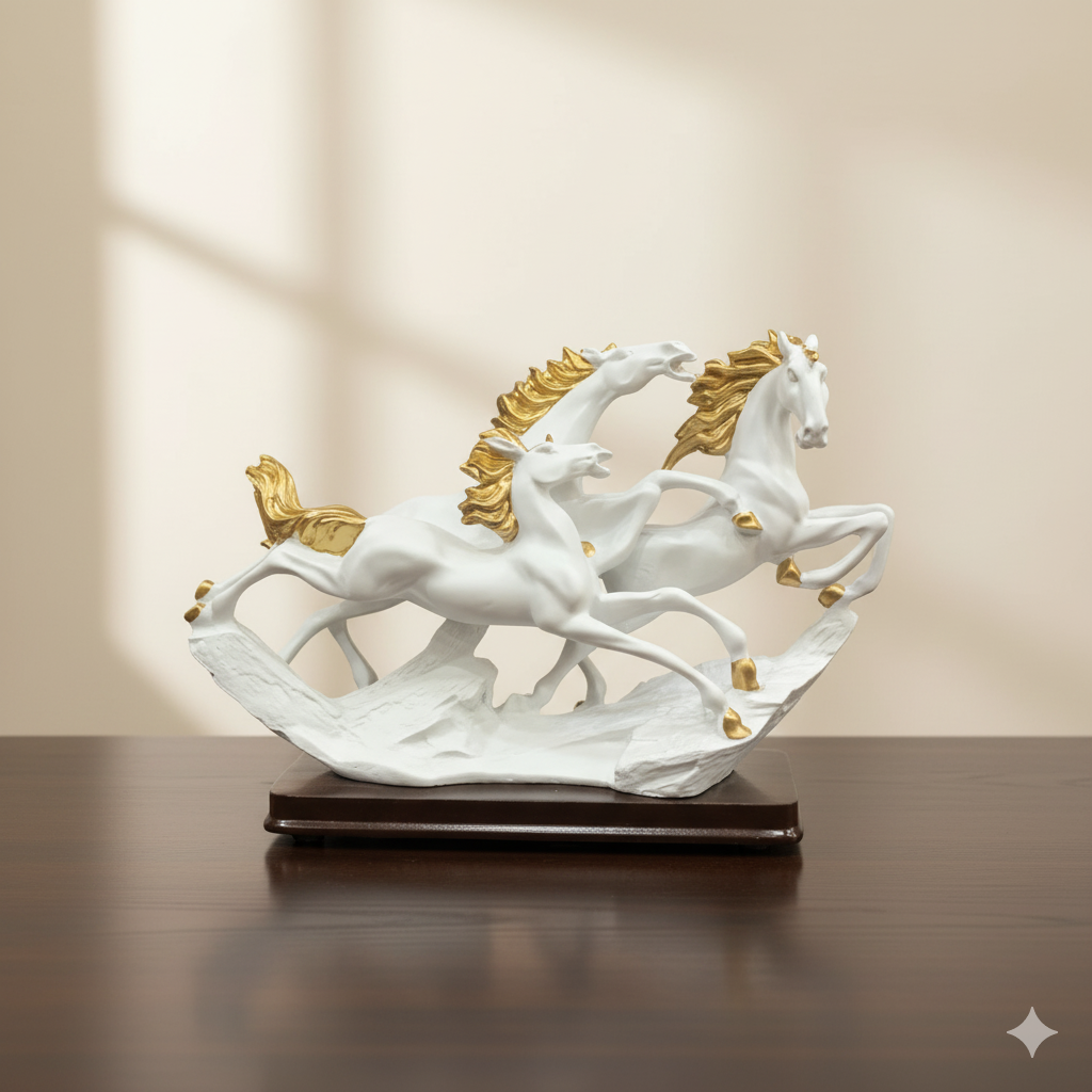 The "Golden Triumph" Luxury Equine Sculpture