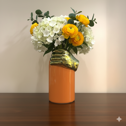 The "Midas Touch" Sculptural Vase