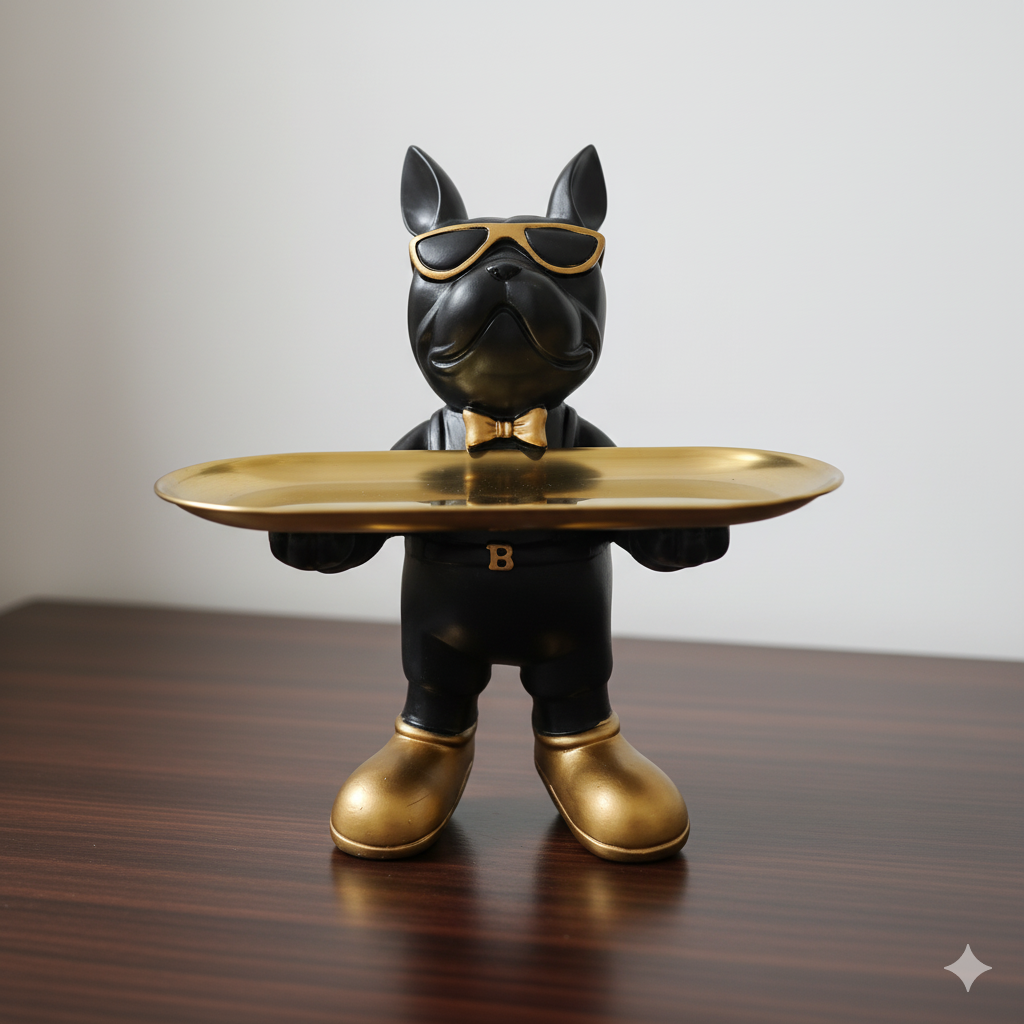 The Butler Bulldog" Modern Valet Tray