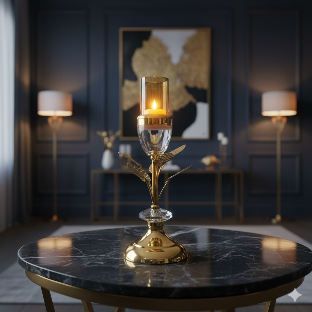 The "Ember Bloom" Luxury Candle Holder