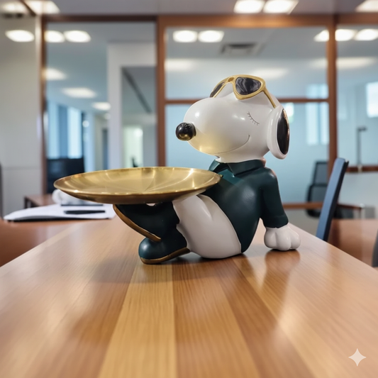 The "Executive Pup" Butler Tray - A Chic and Playful Desk Accent