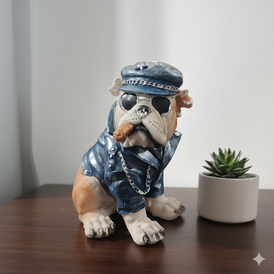 The "Boss Hog" Bulldog Sculpture - A Dapper & Distinctive Statement Piece