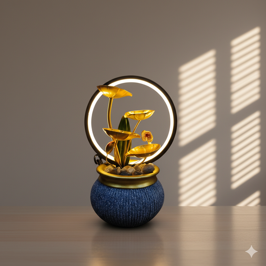 Tranquil Lotus LED Water Fountain