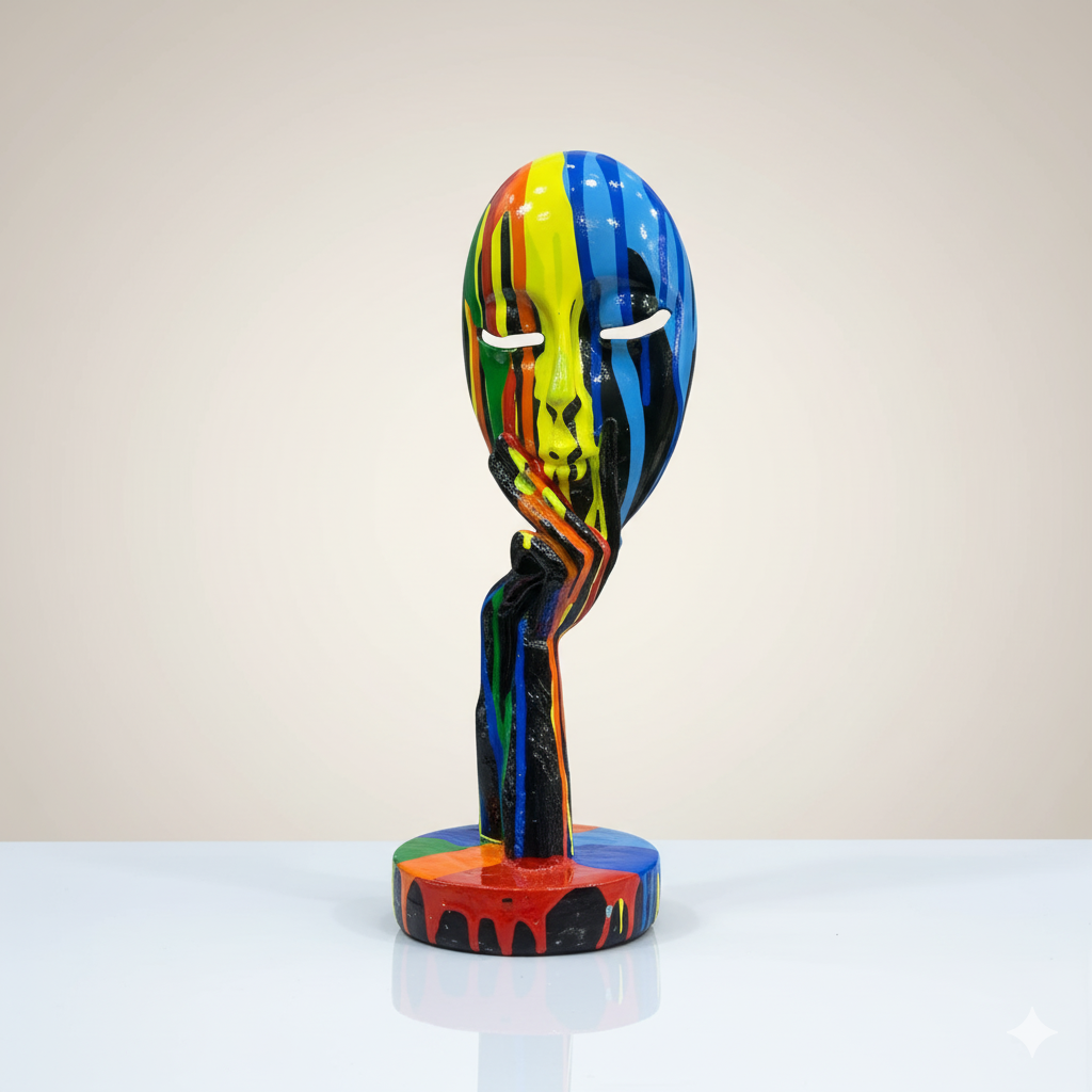 The "Silent Echo" Abstract Art Sculpture