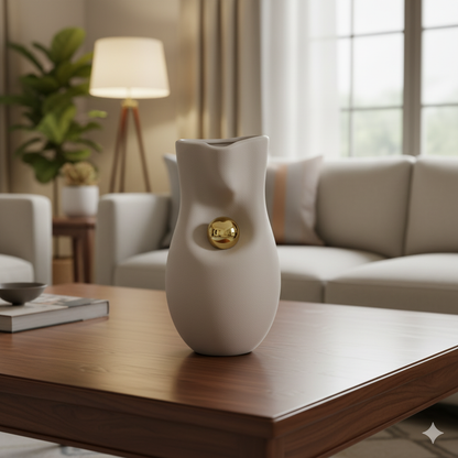 Opulent Embrace Ceramic Vase
