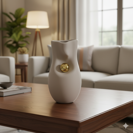 Opulent Embrace Ceramic Vase