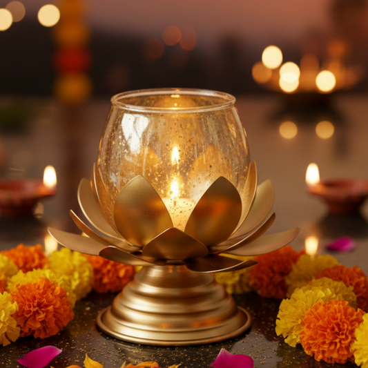 The Majestic "Golden Glow" Taper Candle Holder